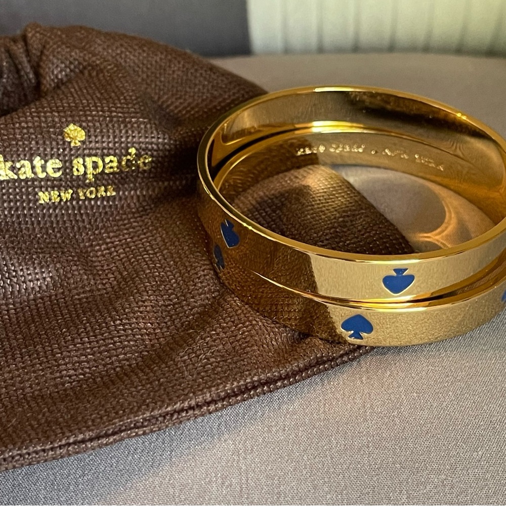 Kate Spade Gold “Spade” Bangles
